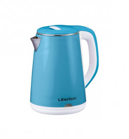 Чайник электрический LEK-1802 голубой/белый ТМ LIBERTON